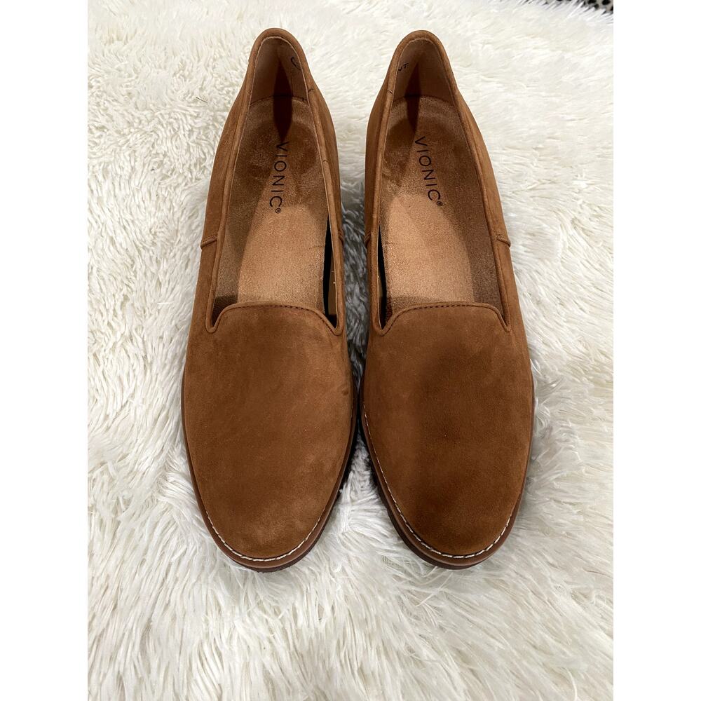 Vionic Willa Suede Wedge Slip On Shoe - Sz. 8.5 (NWOT)